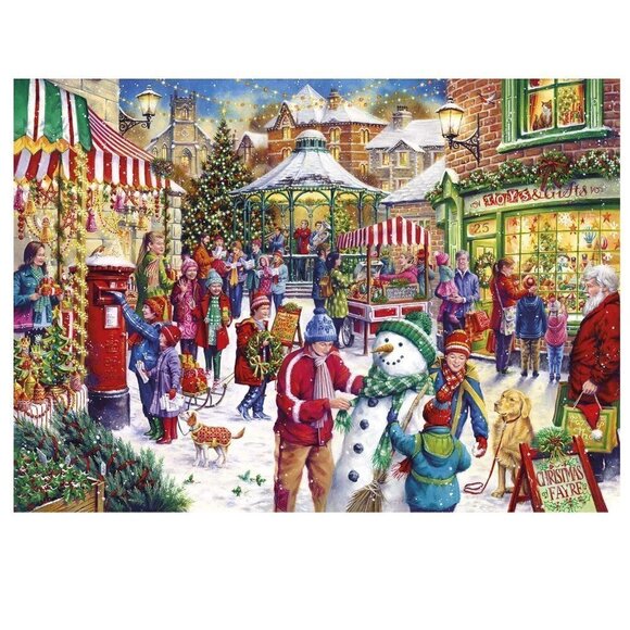 New Limited Edition Gibsons Secret Santa Puzzle 1000 Pcs Tony Ryan Brittish 2019 - Picture 2 of 2